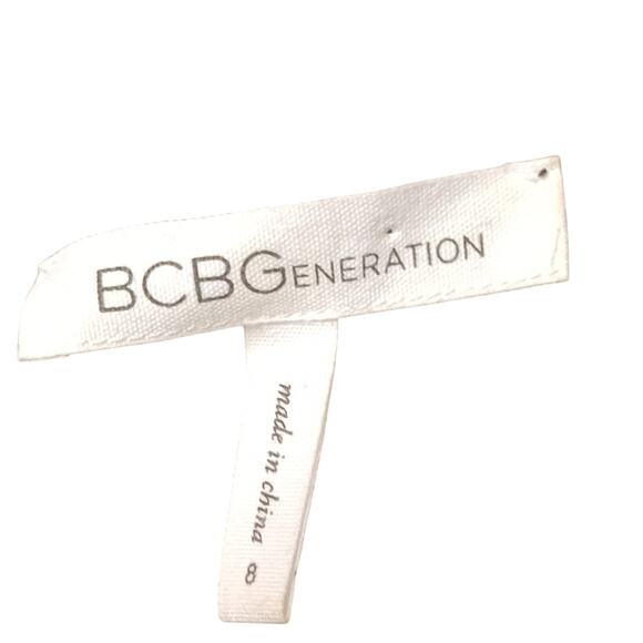 BCBGeneration Women's Black Fabric and Lace Mini Dress.Size 8 - Picture 10 of 12